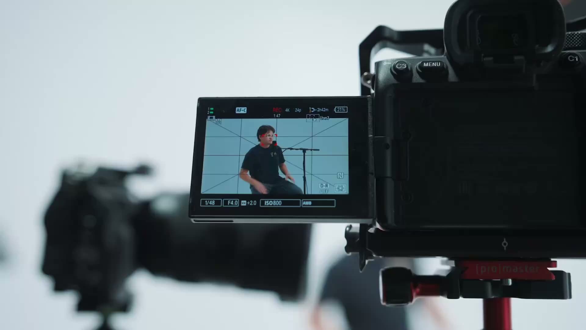 OXN Marketing creative team filming a brand campaign for a local business